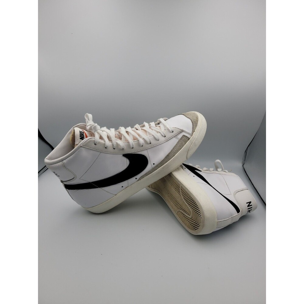 Nike Blazer Mid 77 Vintage White Black BQ6806-100 Men's Size 13 High Top Retro